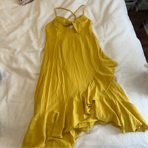 Forever 21 Yellow Midi Dress